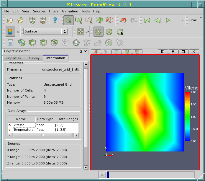 ParaView ex0 unstructured grid