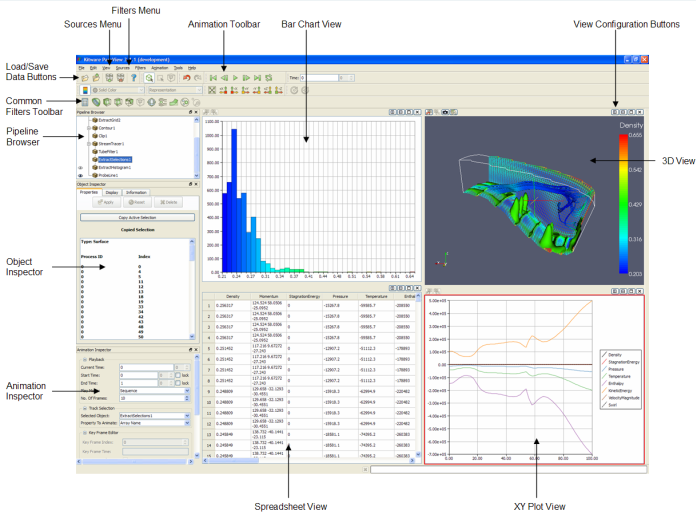 ParaView interface 1
