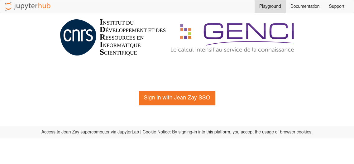 connexion jupyterhub