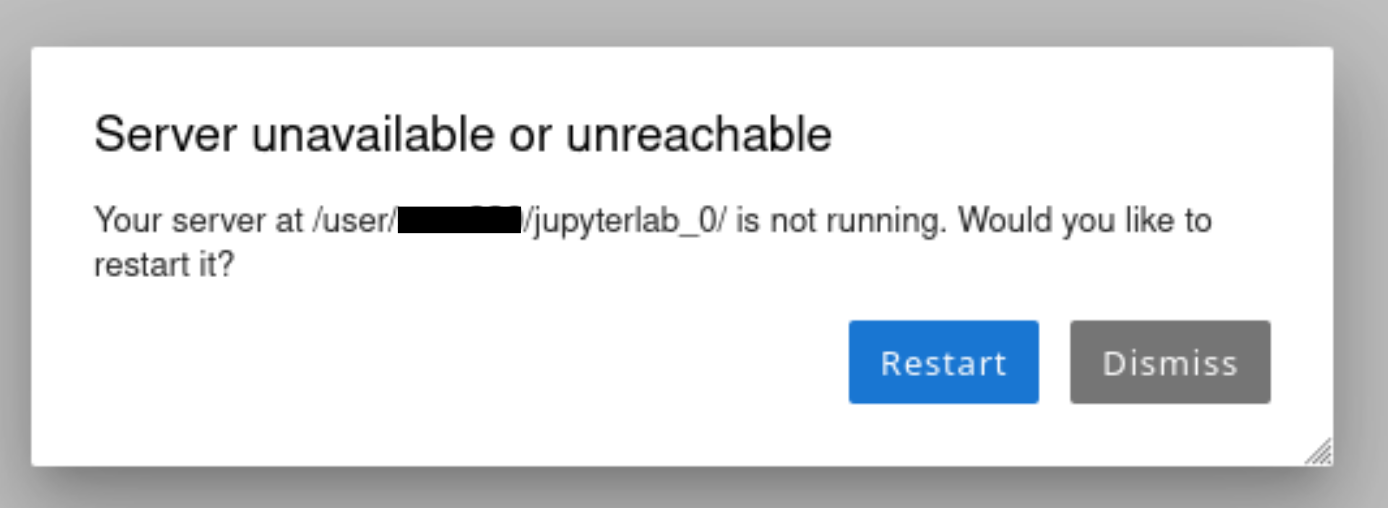 server not running