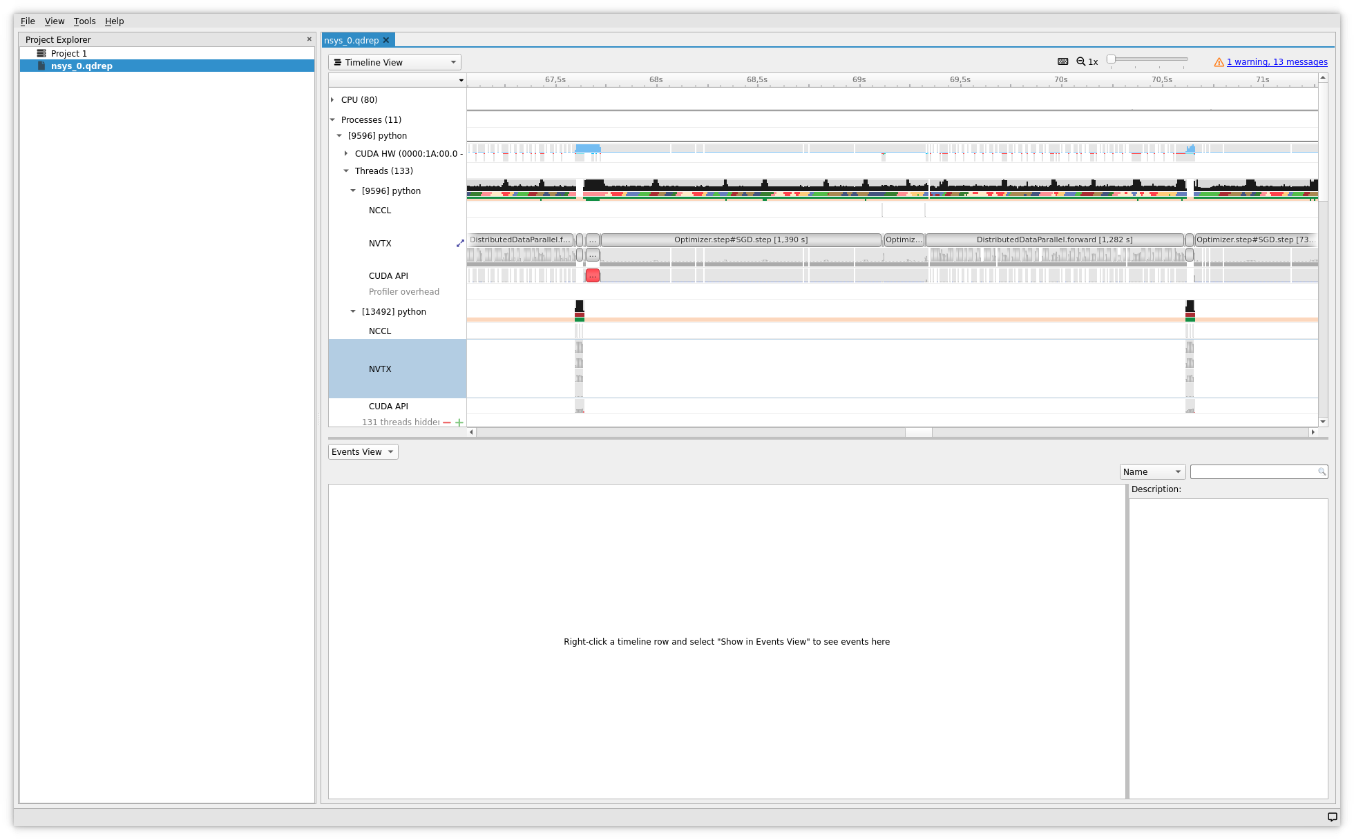 Nsight Systems Visualisation
